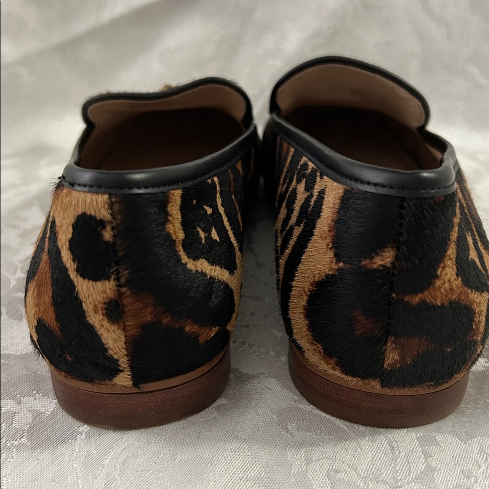 Louise et Cie blondell Leopard calf hair women’s Loafers with Tassels sz 7.5M/38 - Picture 9 of 16
